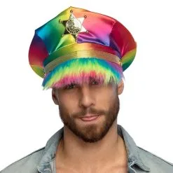 Casquette Rainbow Sheriff 7 Casquette Rainbow Sheriff -Perruque Soldes casquette rainbow sheriff 2