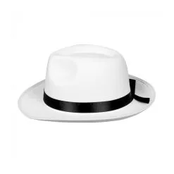 Chapeau Feutre Borsalino - Blanc -Perruque Soldes chapeau borsalino feutre blanc 2