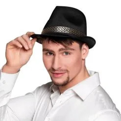 Chapeau Borsalino Noir 5 Chapeau Borsalino Noir -Perruque Soldes chapeau borsalino noir 1