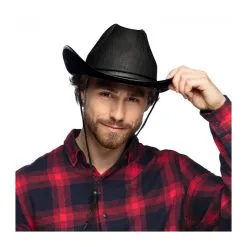 Chapeau Feutre Cowboy - Noir -Perruque Soldes chapeau feutre cow boy noir 1