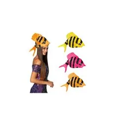 Chapeau Poisson 3 Couleurs Ass.