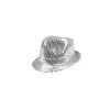 Chapeau Popstar Sequins Argent