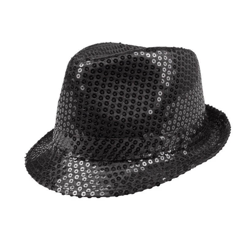 Chapeau Popstar Sequins Noir 3 Chapeau Popstar Sequins Noir