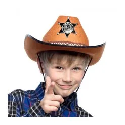 Chapeau Shérif Junior - Brun