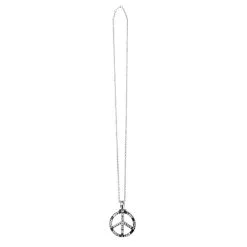 Collier Peace En Métal -Perruque Soldes collier peace en metal 2
