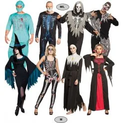 Costume Adulte HALLOWEEN 1ER PRIX Mix Homme/femme ( Prix Unitaire )