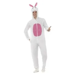 Costume De Lapin, Comprend Combinaison Pantalon Avec Capuche