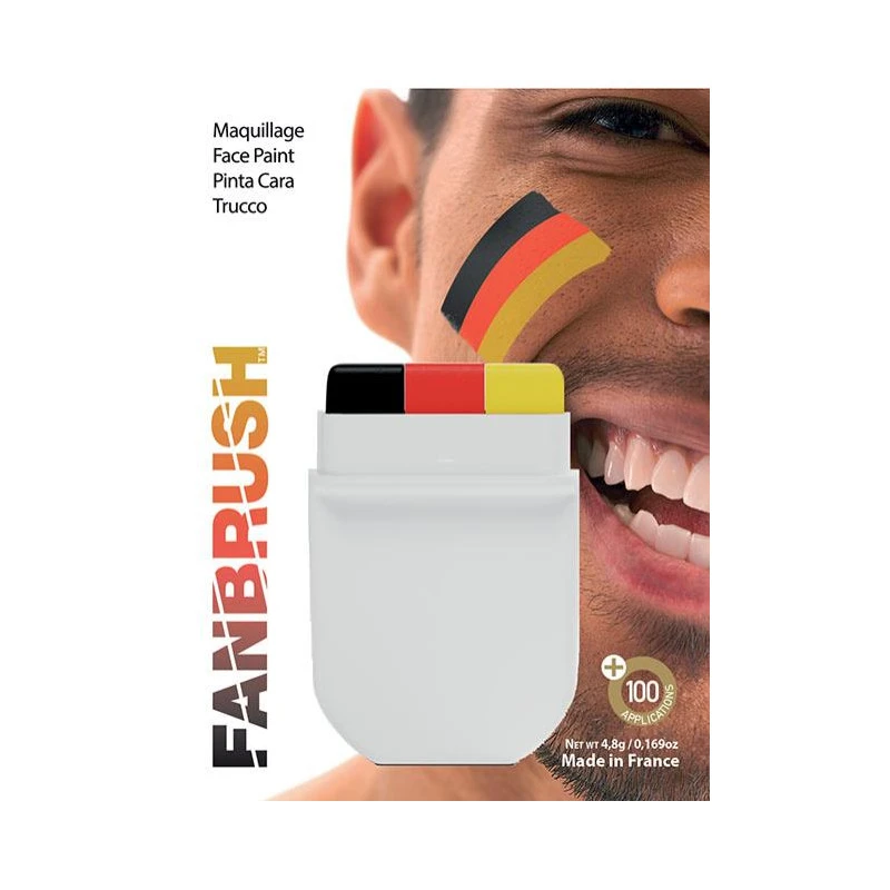 Fanbrush ALLEMAGNE Noir/rouge/jaune 3 Fanbrush ALLEMAGNE Noir/rouge/jaune