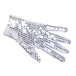 Paire De Gants Poignet Sequins Argent -Perruque Soldes gants poignet sequins argent vendu par paire 2