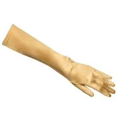 Gants En Satin 40 Cm - Or -Perruque Soldes gants satin or 40 cm 2