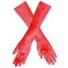 Gants En Satin 40 Cm - Rouge -Perruque Soldes gants satin rouge 40 cm
