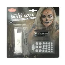 Kit De Maquillage Tête De Mort Argent
