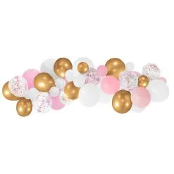Kit De 50 Ballons Pour Arche OR/ROSE