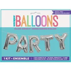 Kit Guirlande Ballons Foil 36 Cm PARTY - Argent