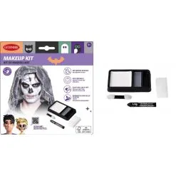 Kit Maquillage SQUELETTE -Perruque Soldes kit maquillage squelette 2