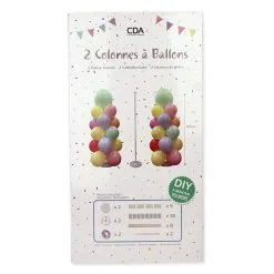 Colonne à Ballons 165 CM X 2 Supports Verticaux