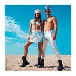 Legging Glance Argent (M Stretch) 7 Legging Glance Argent (M Stretch) -Perruque Soldes legging glance argent m stretch 2