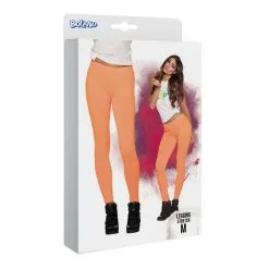 Legging Opaque Orange Fluo (M Stretch) -Perruque Soldes legging opaque orange fluo m stretch 2