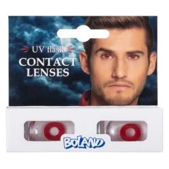 Lentilles 1 Mois UV Flash Rouge 8 Lentilles 1 Mois UV Flash Rouge -Perruque Soldes lentilles 1 mois uv flash rouge 2