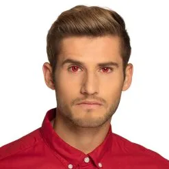 Lentilles 1 Mois UV Flash Rouge 9 Lentilles 1 Mois UV Flash Rouge -Perruque Soldes lentilles 1 mois uv flash rouge 3