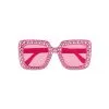 Lunettes Party Bling Bling Rose Vif