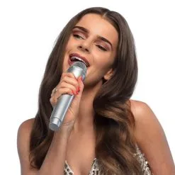 Microphone Argent (23.5 Cm) 7 Microphone Argent (23.5 Cm) -Perruque Soldes microphone argent 235 cm 2