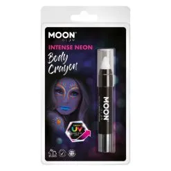 Moon Glow Intense Neon UV Crayons, Blanc FLUO 3.5g