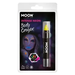 Moon Glow Intense Neon UV Body Crayons, Jaune FLUO 3.5g