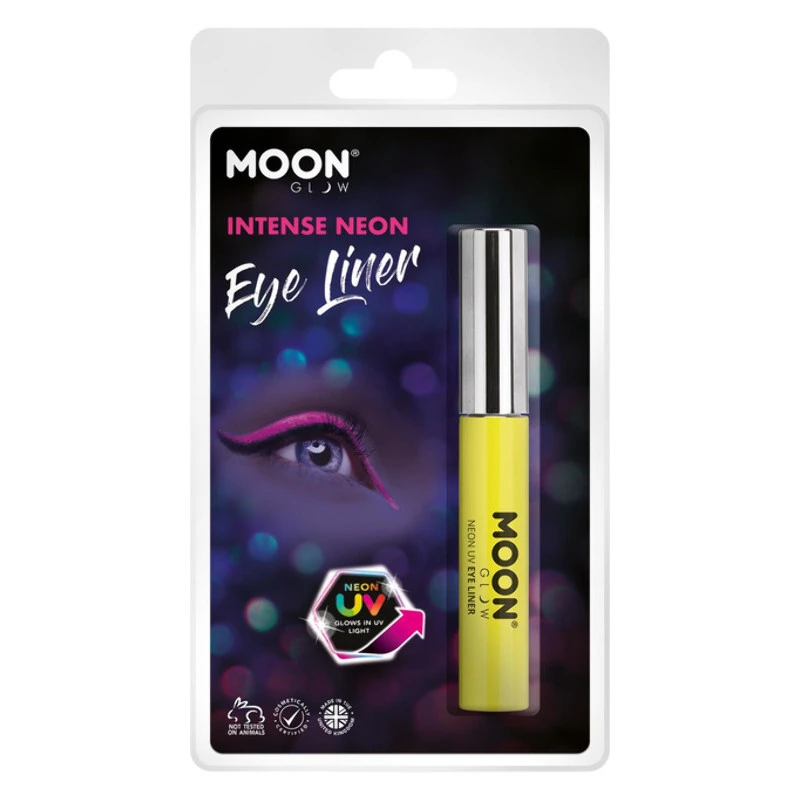 Moon Glow Intense Neon UV Eye Liner, Jaune FLUO, 10ml 3 Moon Glow Intense Neon UV Eye Liner, Jaune FLUO, 10ml