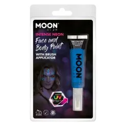 Moon Glow Intense Neon UV Maquillage Bleu FLUO, Avec Applicateur