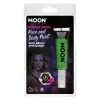 Moon Glow Intense Neon UV Maquillage Vert, Avec Applicateur -Perruque Soldes moon glow intense neon uv face paint gr een clamshell with brush applicator