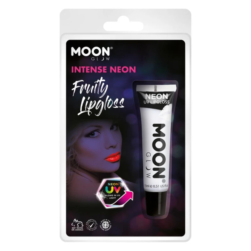 Moon Glow Intense Neon UV Gloss Blanc Goût Vanille -15 Ml 3 Moon Glow Intense Neon UV Gloss Blanc Goût Vanille -15 Ml