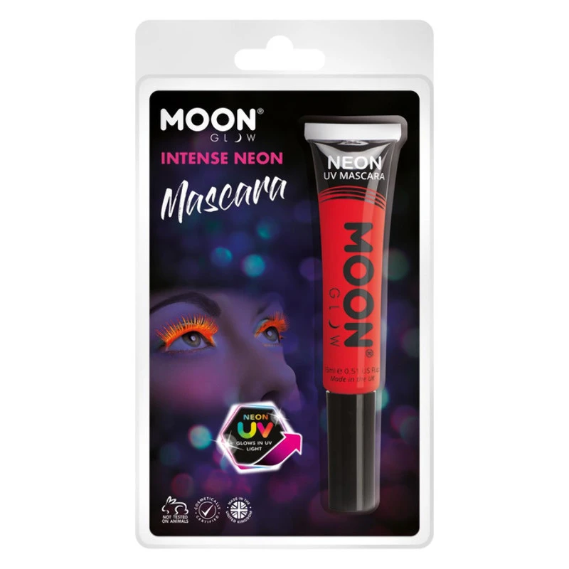 Moon Glow Intense Neon UV Mascara Rouge - 15ml 3 Moon Glow Intense Neon UV Mascara Rouge - 15ml