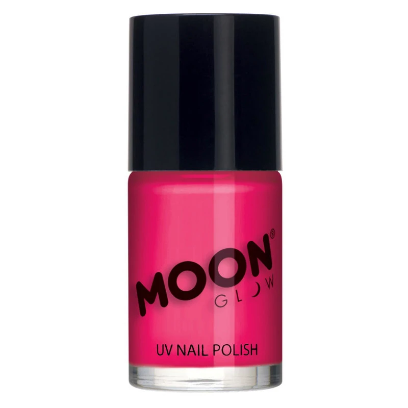 Moon Glow Vernis à Ongles Intense Neon UV Rose 14ml 3 Moon Glow Vernis à Ongles Intense Neon UV Rose 14ml