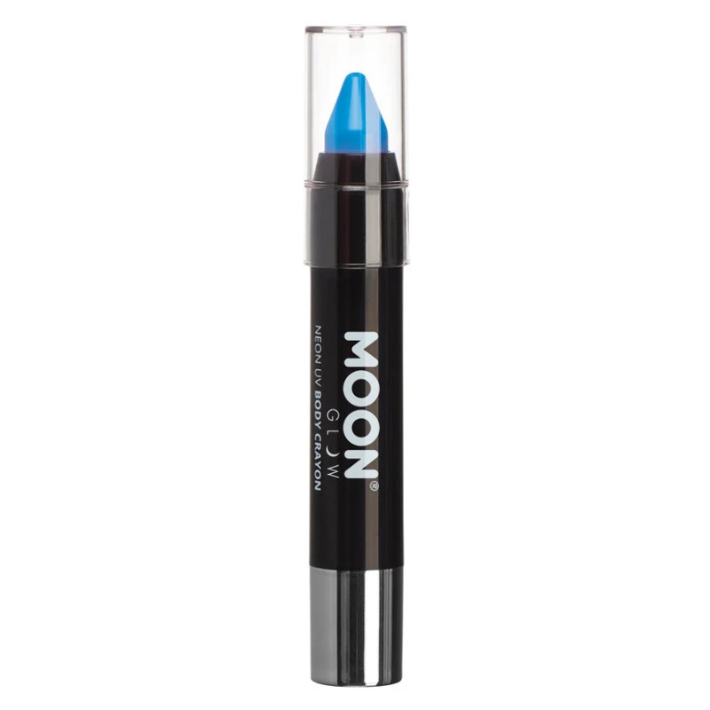 Moon Glow Pastel Neon UV Body Crayons, Bleu - 3.5g 3 Moon Glow Pastel Neon UV Body Crayons, Bleu - 3.5g