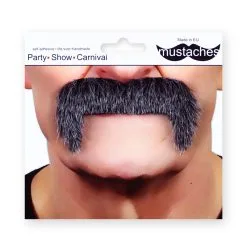 Moustache Baroudeur - Poivre Et Sel (020) -Perruque Soldes moustache baroudeur 020 poivre et sel 1