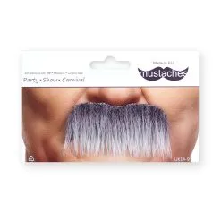 Moustache Brosse - Grise (007) -Perruque Soldes moustache brosse 007 grise 2