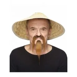 Moustache Chinois Longue - Brune (038)