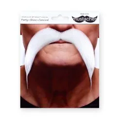 Moustache Gauloise - Blanche (030) -Perruque Soldes moustache gauloise 030 blanc 2