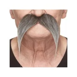 Moustache Gauloise - Noire Mèché (030) -Perruque Soldes moustache gauloise 030 noir meche de bla nc 1