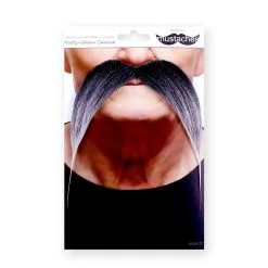 Moustache Gauloise - Noire Mèché (030) -Perruque Soldes moustache gauloise 030 noir meche de bla nc 2
