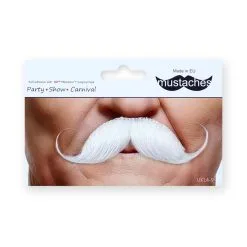 Moustache Guillaume - Blanche (018) -Perruque Soldes moustache guillaume 018 blanc 2