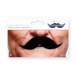 Moustache Guillaume - Noire (018) -Perruque Soldes moustache guillaume 018 noir 2