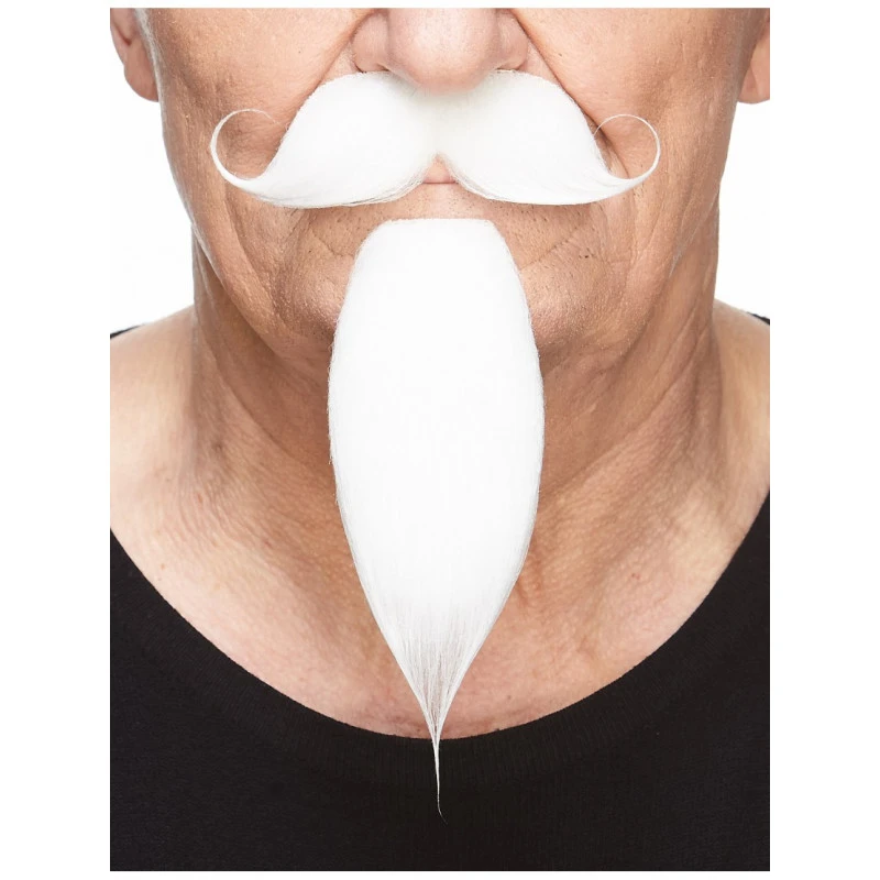 Moustache Mousquetaire - Blanche (026) 4 Moustache Mousquetaire - Blanche (026) – Image 2