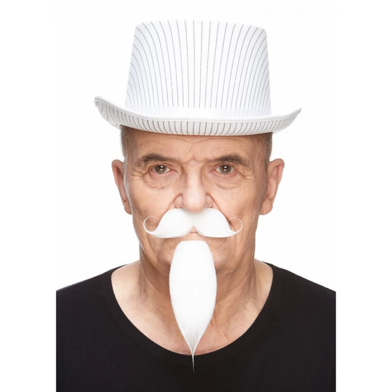 Moustache Mousquetaire - Blanche (026) 3 Moustache Mousquetaire - Blanche (026)