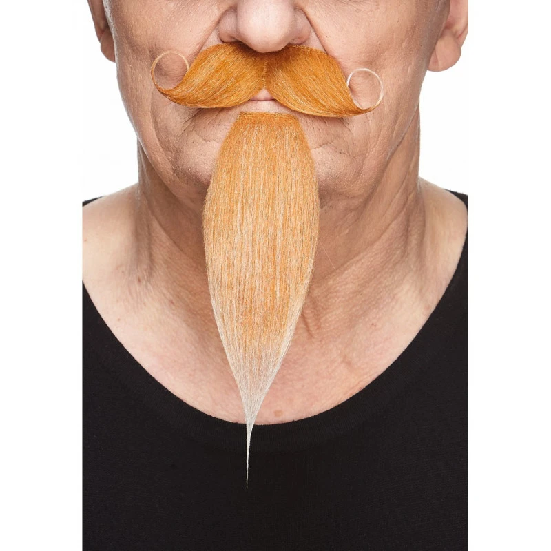 Moustache Mousquetaire - Roux Clair (026) 4 Moustache Mousquetaire - Roux Clair (026) – Image 2