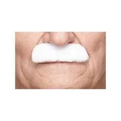 Moustache Officier - Blanche (006) -Perruque Soldes moustache officier 006 blanche 1