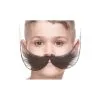 Moustache Poilu Enfant - Noir Brillant ( S039)