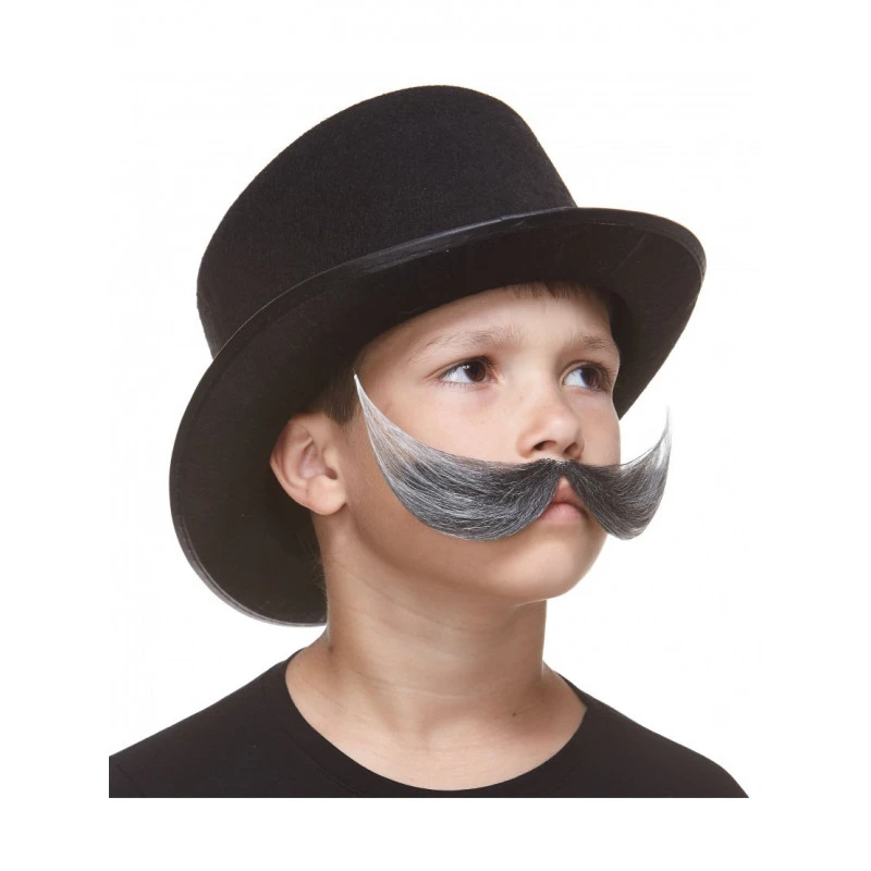 Moustache Poilue Enfant Noire Méchée (S039) 3 Moustache Poilue Enfant Noire Méchée (S039) – Image 2