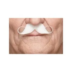Moustache Super Dandy - Blanche (008) -Perruque Soldes moustache super dandy 008 blanche 1
